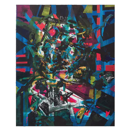 Без име (2016) — Акрил върху дърво, 50x40см, частна колекция