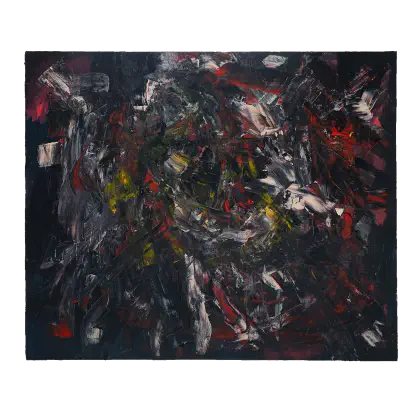 Без име (2020) — Акрил върху платно, 50x60x1см