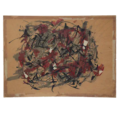 Без име (2014) — Акрил и темпера върху гръб на рамка, 36x50см