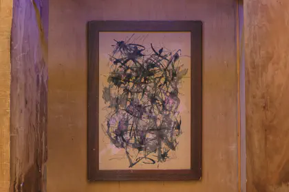 The Naphthalene Tapes (2026) — Nikola Stoyanov — Video installation presented in the Black Market exhibition at PUNTA Gallery, Sofia.