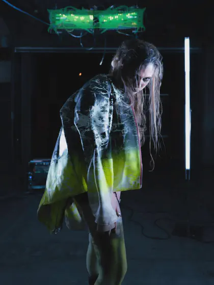 Xx-63 (2025) — Trevoga Collective — Multidisciplinary performance developed by Neda Ruzheva and Nikola Stoyanov.